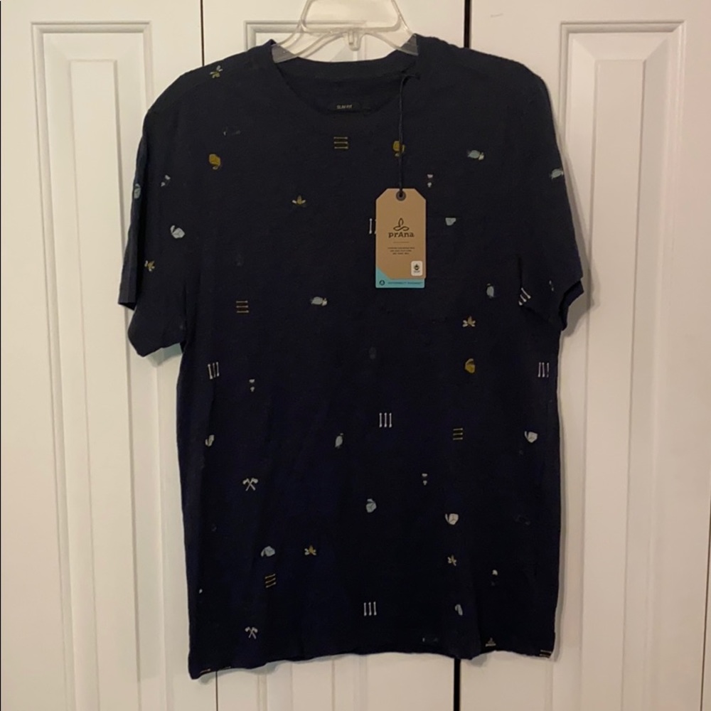 Prana Auxi Crew Slim Fit Pocket Tee - Men’s Sz M